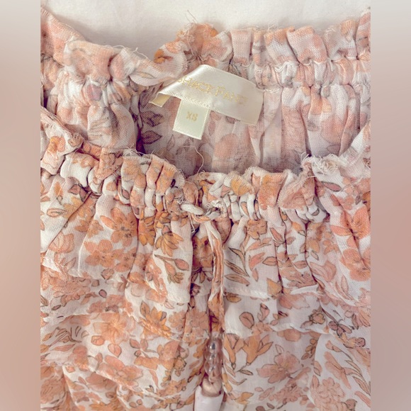 NEW Loveshackfancy Dorin off shoulder floral crop top - Picture 5 of 11